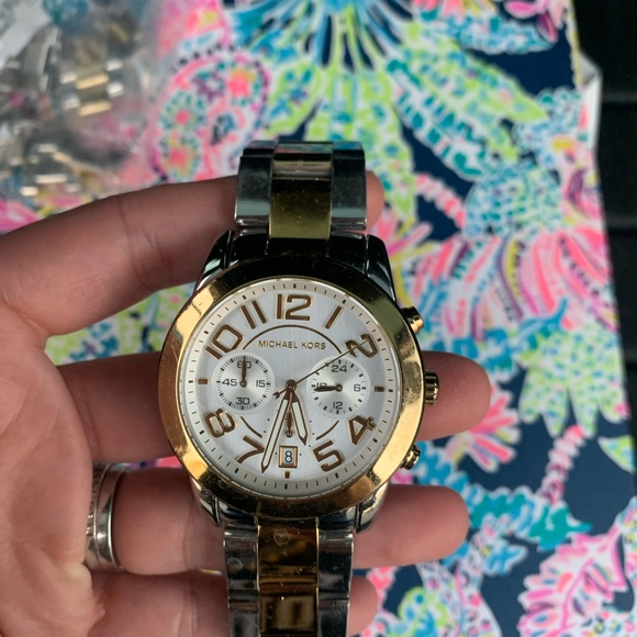 Michael Kors silver and gold watch - Picture 2 of 5